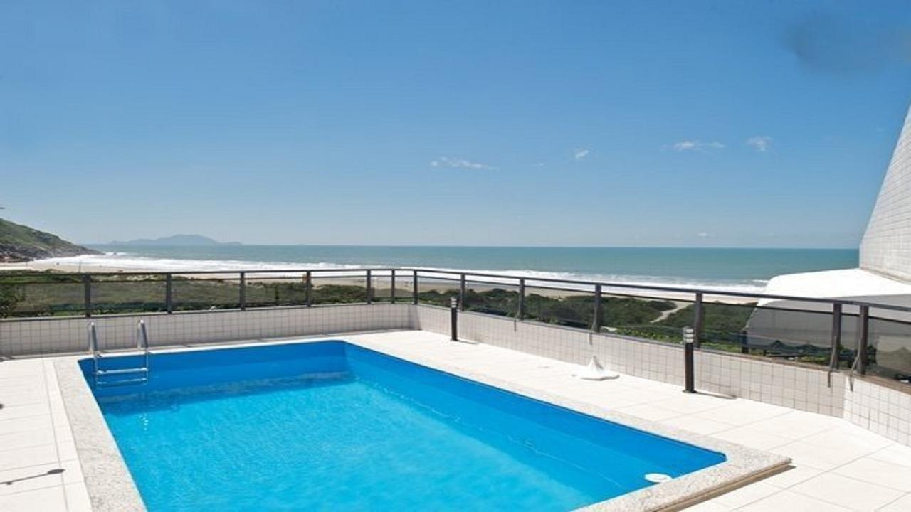Apartamento Linda Cobertura Frente Mar Com Piscina Privativa E Pe Na Areia! Florianópolis Exterior foto