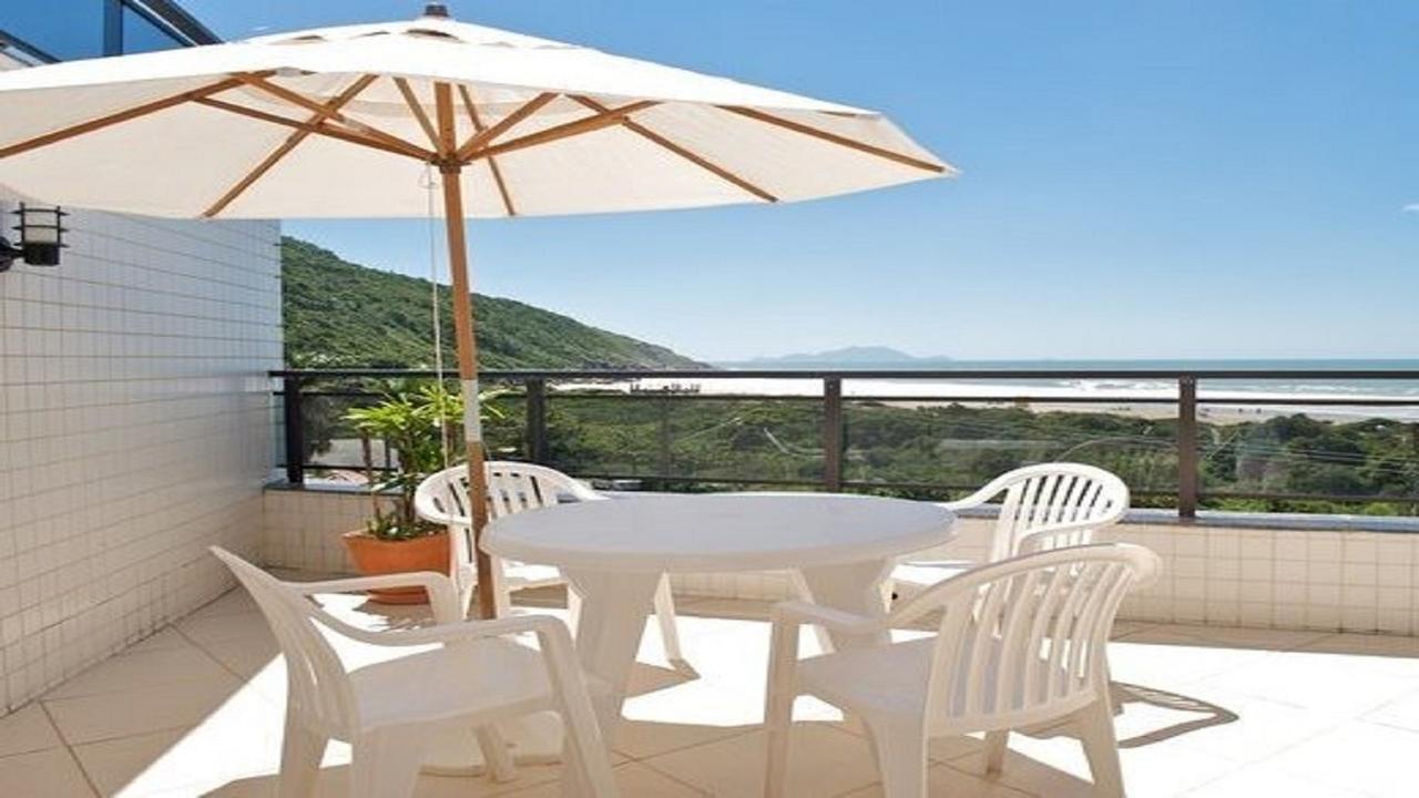 Apartamento Linda Cobertura Frente Mar Com Piscina Privativa E Pe Na Areia! Florianópolis Exterior foto